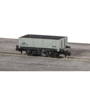 Peco NR-5004B N Gauge 5 Plank Wagon BR Grey