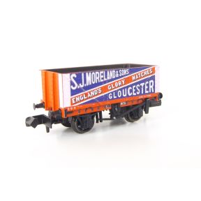 Peco NRC037 N Gauge 7 Plank Wagon S.J. Moreland & Sons CMC Exclusive
