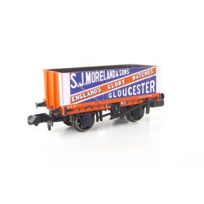 Peco NRC037 N Gauge 7 Plank Wagon S.J. Moreland & Sons CMC Exclusive