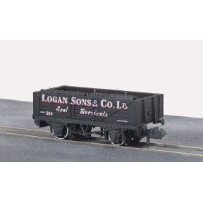 Peco NR-5006P N Gauge 5 Plank Wagon 'Logan Sons & Co.'