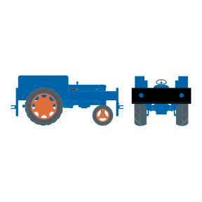 Oxford Rail OR76FTRS001 OO Gauge Fordson Tractor Rail Shunter Blue
