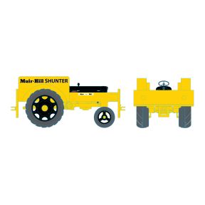 Oxford Rail OR76FTRS002 OO Gauge Fordson Tractor Rail Shunter Yellow And Black