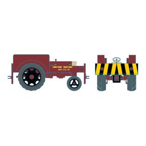 Oxford Rail OR76FTRS003 OO Gauge Fordson Tractor Rail Shunter BR
