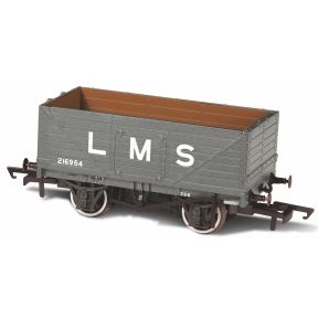 Oxford Rail OR76MW7036 OO Gauge 7 Plank Wagon LMS Grey 216954