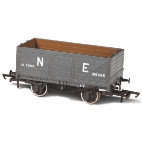 Oxford Rail OR76MW7037 OO Gauge 7 Plank Wagon NE Grey 158486