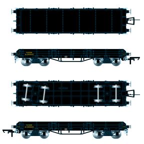 Oxford Rail OR76PIL003A OO Gauge BR Pilchard Wagon BR Black DB990052