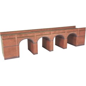 Metcalfe PN140 N Gauge Red Brick Viaduct Card Kit