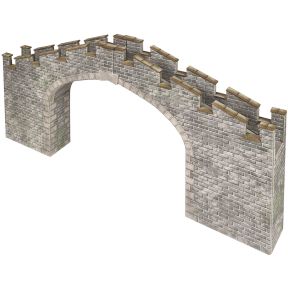 Metcalfe PN196 N Gauge Castle Bridge Card Kit