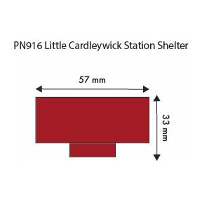 Metcalfe PN916 N Gauge Little Cardleywick Station Shelter Card Kit