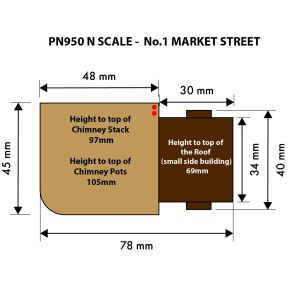 Metcalfe PN950 N Gauge No.1 Market Street Card Kit