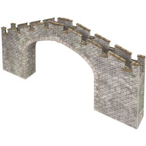 Metcalfe PO296 OO Gauge Castle Bridge Card Kit