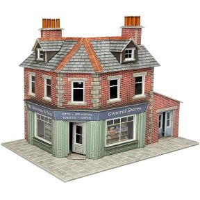 Metcalfe PO308 OO Gauge Brick Corner Shop Or Pub Card Kit