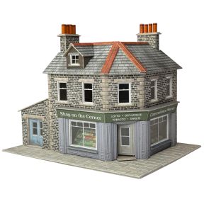 Metcalfe PO309 OO Gauge Stone Corner Shop Or Pub Card Kit