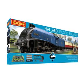 Hornby R1282 OO Gauge Mallard Record Breaker Train Set
