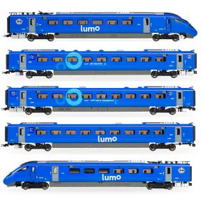 Hornby R30102 OO Gauge Class 803 803005 'Net-Zero Champion' Lumo Five Car Train Pack