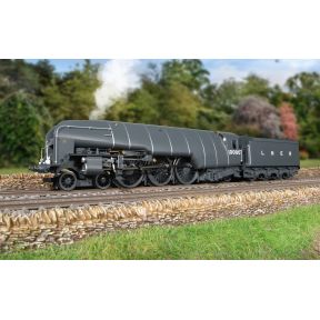 Hornby R30352SS OO Gauge LNER W1 Hush Hush 4-6-4 10000 LNER Grey With Steam Generator