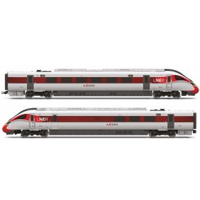 Hornby R30449 OO Gauge RailRoad Class 800 3 Car Train Pack 800201 LNER