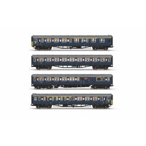 Hornby R30469 OO Gauge Class 423 EMU 4 VEP 3417 'Gordon Pettitt' BR Blue Small Yellow Panels