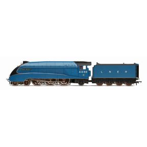 Hornby R30555 OO Gauge LNER A4 4-6-2 4498 'Sir Nigel Gresley' LNER Blue With Figure The Great Railway Engineers Collection