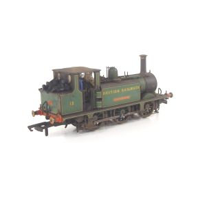 Hornby R3848-SH OO Gauge SR Terrier 0-6-0 13 'Carisbrooke' SR Green British Railways Weathered