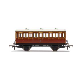 Hornby R40070 OO Gauge 4 Wheeled 3rd Class Coach LB&SCR 882
