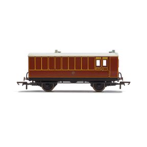 Hornby R40072 OO Gauge 4 Wheeled Brake Baggage Coach LB&SCR 102