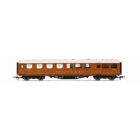 Hornby R40455 OO Gauge LNER Gresley Buffet Coach LNER Teak 21609