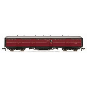 Hornby R40461 OO Gauge LNER Gresley Full Brake BR Crimson E70448E