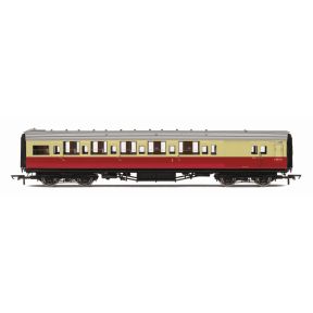 Hornby R40464 OO Gauge SR Maunsell Brake Composite Coach BR Crimson And Cream S6673 Set 179