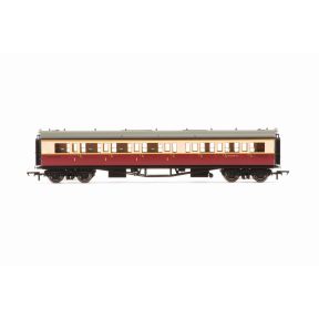 Hornby R40474 OO Gauge GW Collet Left Hand Corridor Composite Coach BR Crimson And Cream W6149W