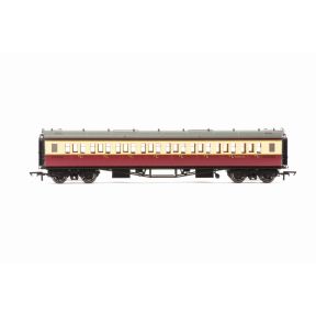 Hornby R40476 OO Gauge GW Collet Corridor Third Coach Crimson And Cream W4551W