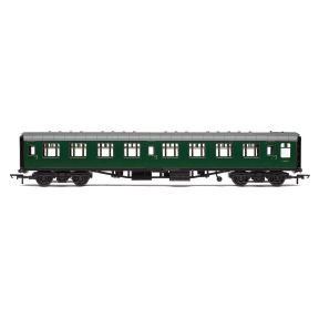 Hornby R40508 OO Gauge BR Mk1 Second Corridor SK Coach BR Green S24314