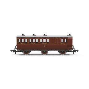 Hornby R40540 OO Gauge 6 Wheel Brake Third Class Coach LBSCR 106