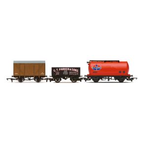 Hornby R60048 OO Gauge RailRoad Tripple Wagon Pack