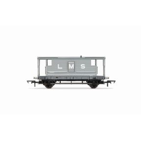 Hornby R60285 OO Gauge LMS 20 Ton Brake Van LMS Grey 730071