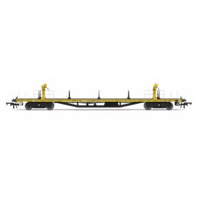 Hornby R60297 OO Gauge YFB Salmon Bogie Flat Wagon DB996995 With Crane BR Departmental Yellow