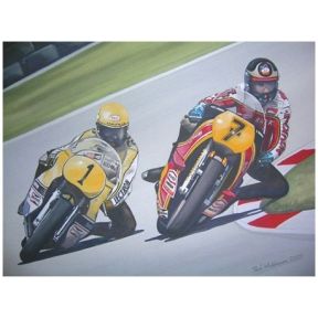 Rothbury 60503 Sheene V Roberts To The Finish Card