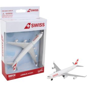 Daron RT0284 Airbus A340 Swiss Air Diecast Plane