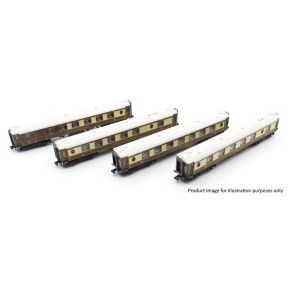 Revolution Trains RT-KP-BR-245A N Gauge Set Of 4 K-type Pullman Coaches Bournemouth Belle BR Pack A