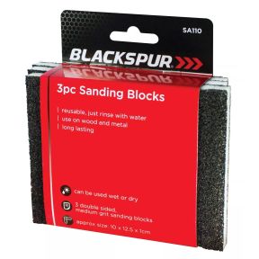 Blackspur SA110 Pack Of 3 Sanding Blocks