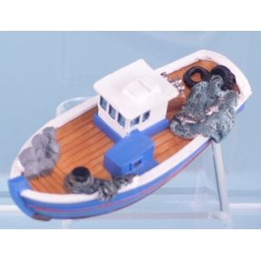 SDL 11194A Fishing Boat 8.5cm Long Resin Model Version A