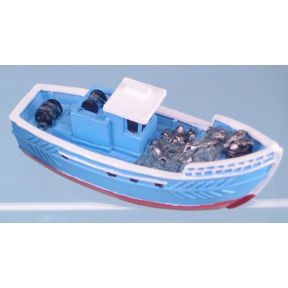 SDL 11194C Fishing Boat 8.5cm Long Resin Model Version C