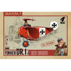 Suyata SK001 Fokker Dr.1 And Red Baron Figure Plastic Kit