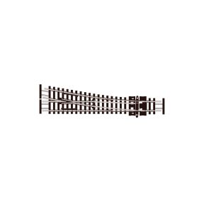 Peco SL-E391F N Gauge Code 55 Small Radius Right Hand Electrofrog Point