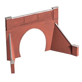 Wills SS59 OO Gauge Brick Tunnel Mouth & Wing Walls Single Track