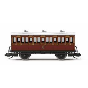 Hornby TT4056 TT Gauge 4 Wheel Coach Third Class LB&SCR Maroon