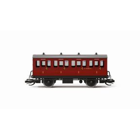 Hornby TT4059 TT Gauge 4 Wheel Coach First Class BR Crimson