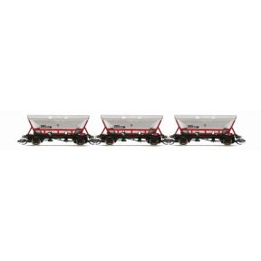 Hornby TT6036 TT Gauge Triple Pack HFA Hoppers With Canopy EWS