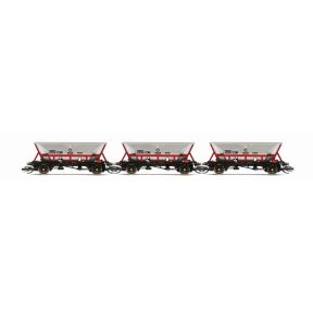 Hornby TT6037 TT Gauge Triple Pack HAA MGR Hoppers Railfreight