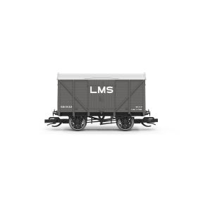Hornby TT6069 TT Gauge LMS 10 Ton Vent Van LMS Grey 581932